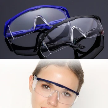 

Clear Safety Glasses Anti-splash Windproof For Industrial Research Cycling Dust-proof Anti-saliva Flying Spit Safety Goggles