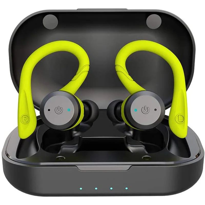 True Wireless Earbuds Bluetooth 5.0 Headphones IPX7 Waterproof Sports in Ear Headsets with Charging Case Micro Noise Cancelling