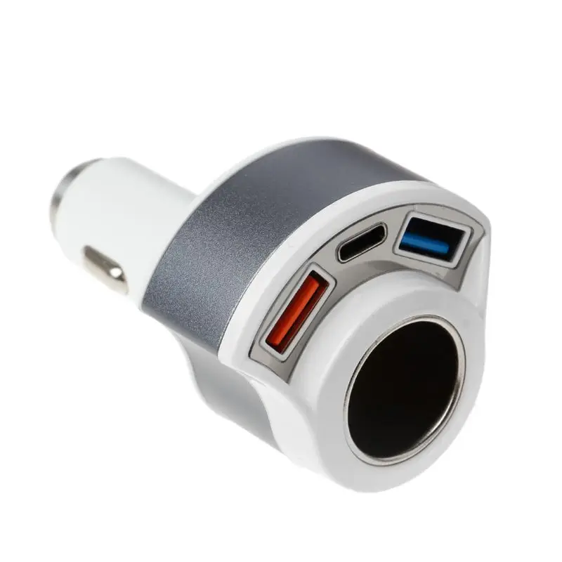 12V розетка для автомобильного прикуривателя type C 2 порта USB QC 3,0 быстрое зарядное устройство Универсальный адаптер питания для iPhone samsung мобильный телефон