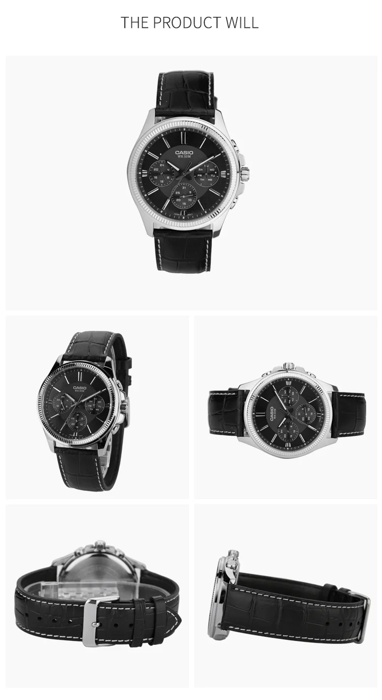 Casio Часы Указатель серии кварцевые мужские часы MTP-1375L-1A