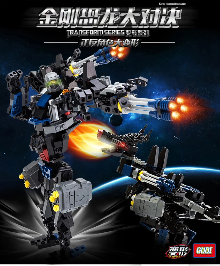 

Transformation Robot Dragon Bricks City Building Blocks Sets Starwars LegoINGLs Creator Educational DIY Toys For Children Gifts