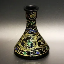Стекло для кальянов кальян chicha бутылка narguile лампы водяная труба аксессуары черная ваза для лампы
