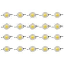 20 шт. светодиоды высокой мощности 1 Вт ультра яркие 3000K 100-120Lm яркость теплый белый светодиодные лампы бусины