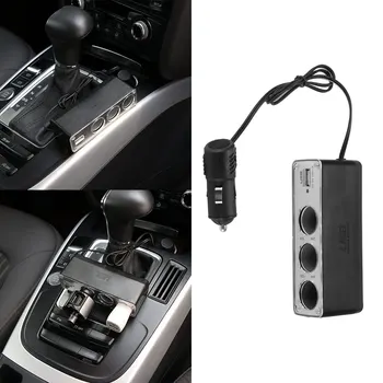 

TiOODRE 3 Way Charger Car Cigarette Lighter Power Spliter USB Triple Car Socket Charger DC 12-24V Car Cingarette Lighter Durable