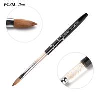 KADS Size 8# black Kolinsky Sable Brush.Professional kolinsky sable acrylic nail brush for acrylic brush 1