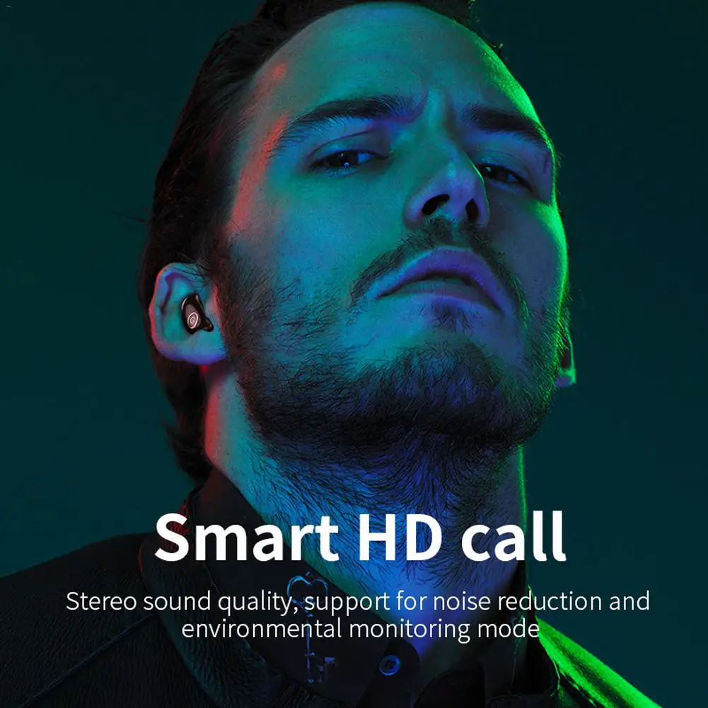 V21 мини Портативный невидимые Беспроводной Спорт стерео гарнитура Bluetooth 5,0 HD Шум снижение наушники Bluetooth с зарядным устройством