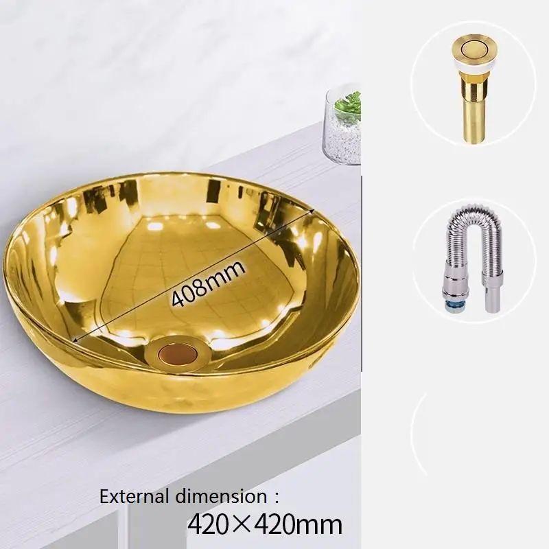Черная миска для ванной комнаты Fregadero Lavatorio Lavabo De Mano умывальник для ванной комнаты - Цвет: Version M