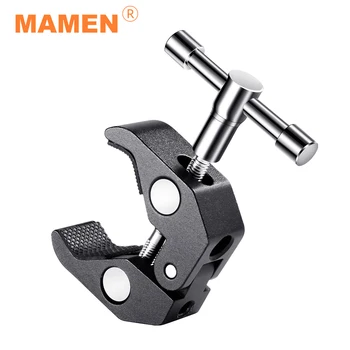 

MAMEN Quick Release Plate Full Metal Crab Clamp With 1/4 3/8 Inch Standard Threaded Hole For DSLR Camera Accessories Cage