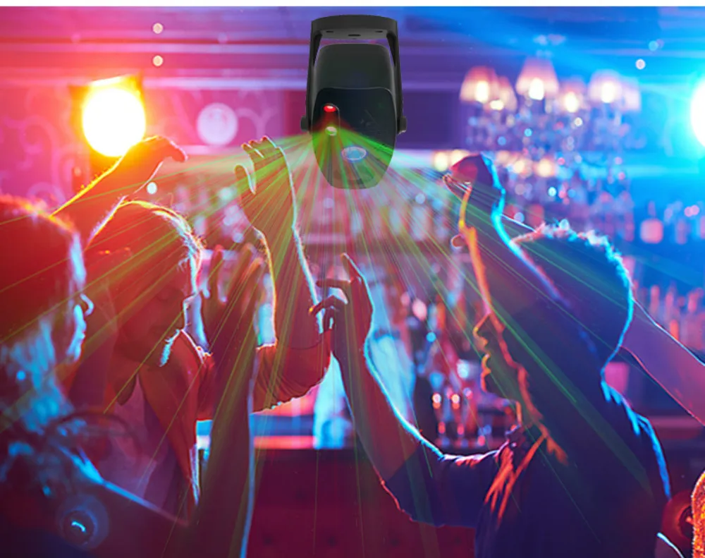 RGB лазерный дискотечный проектор с дистанционным управлением по Bluetooth для диджея