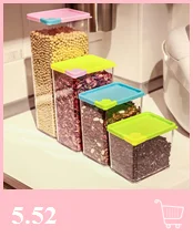 2L пластиковый диспенсер для зерновых культур, ящик для хранения, Кухонный Контейнер для зерна риса, хороший кухонный ящик для хранения риса, ящик для хранения зерна муки#8