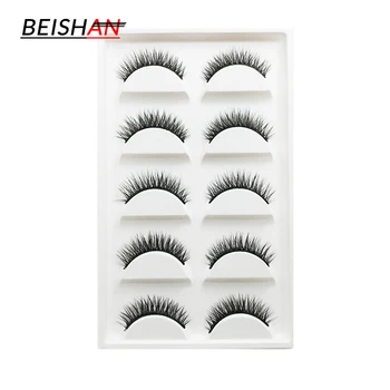 

5 Pairs 3D Faux Mink False Eyelashe Thick Long Cross Party False Eyelashes Hand Made Makeup Tools High Quality False Eyelashes
