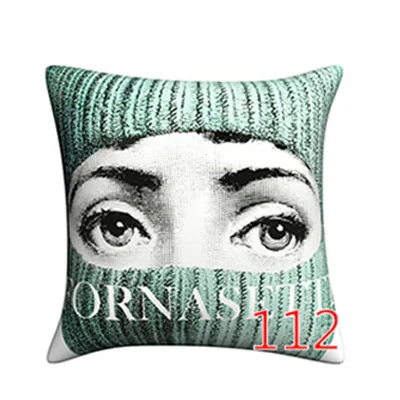 4 Винтаж rosenthal Piero fornasetti Подушка Красота уход за кожей лица Хлопок и лен с принтом подушки с сердцевина из хлопчатобумажной пряжи автомобиля офис диван наволочка подушки для дома - Цвет: 4