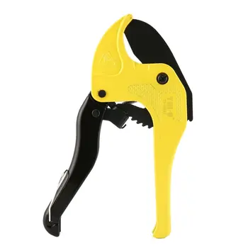 

TU-6301E PVC Pipe Cutter 42mm Aluminum Alloy Body Ratchet Scissors Tube Cutter PVC/PU/PP/PE Hose Cutting Hand Tools
