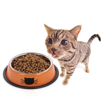 

Anti Choke Pet Food Bowl Stainless Steel Dog Cat Food Feeder Bowl Water Feeding Bowl for Small Dogs Puppy Cats Pet Products