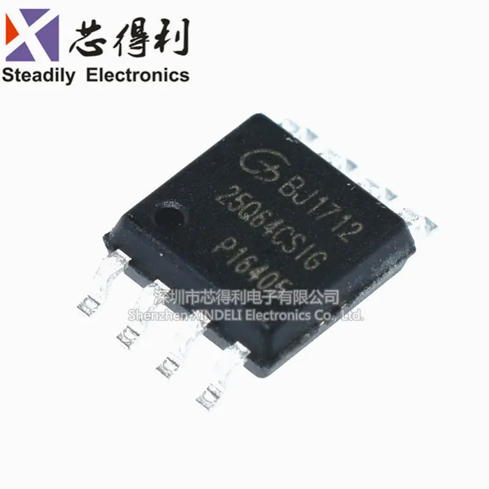 10 шт./лот абсолютно новый и оригинальный Gd25q64csig лапками углублением Sop-8 64 Мбит SPI