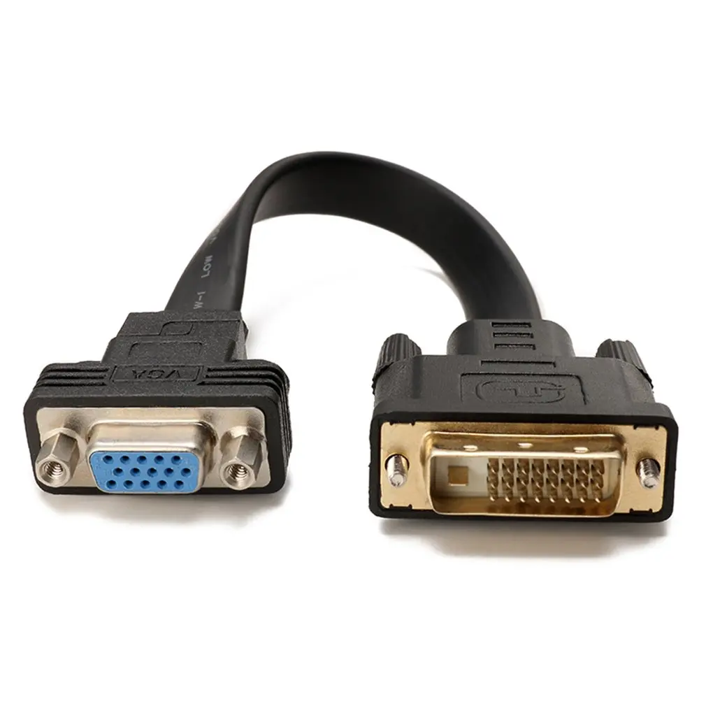 DVI-D VGA адаптер видео кабель конвертер DVI-D VGA активный 1080P для проектора ТВ ПК - Цвет: dvi-d to vga E0207