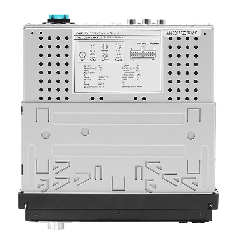 9601 один 1Din 7 дюймов скольжения вниз стерео, в тире 1080P Tft/Lcd нажатие на экран автомобиля Fm радио приемник с Usb/Sd, Mp4/Mp5 автомобиль