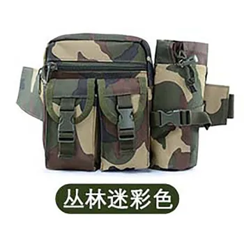 

Tactical Waist Bag Waterproof Oxford Camping Hiking Chest Pouch With Kettle Bag Military Fanny Pack Shoulder Bag Outdoor Travel