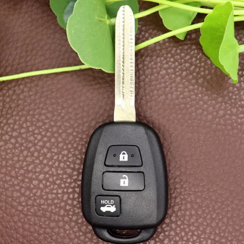 3 Кнопки DAKATU 2 3 4 кнопки дистанционного брелока чехол для Toyota Corolla Camry Reiz Vios RAV4 Корона ключ без логотипа - Количество кнопок: 3 Кнопки