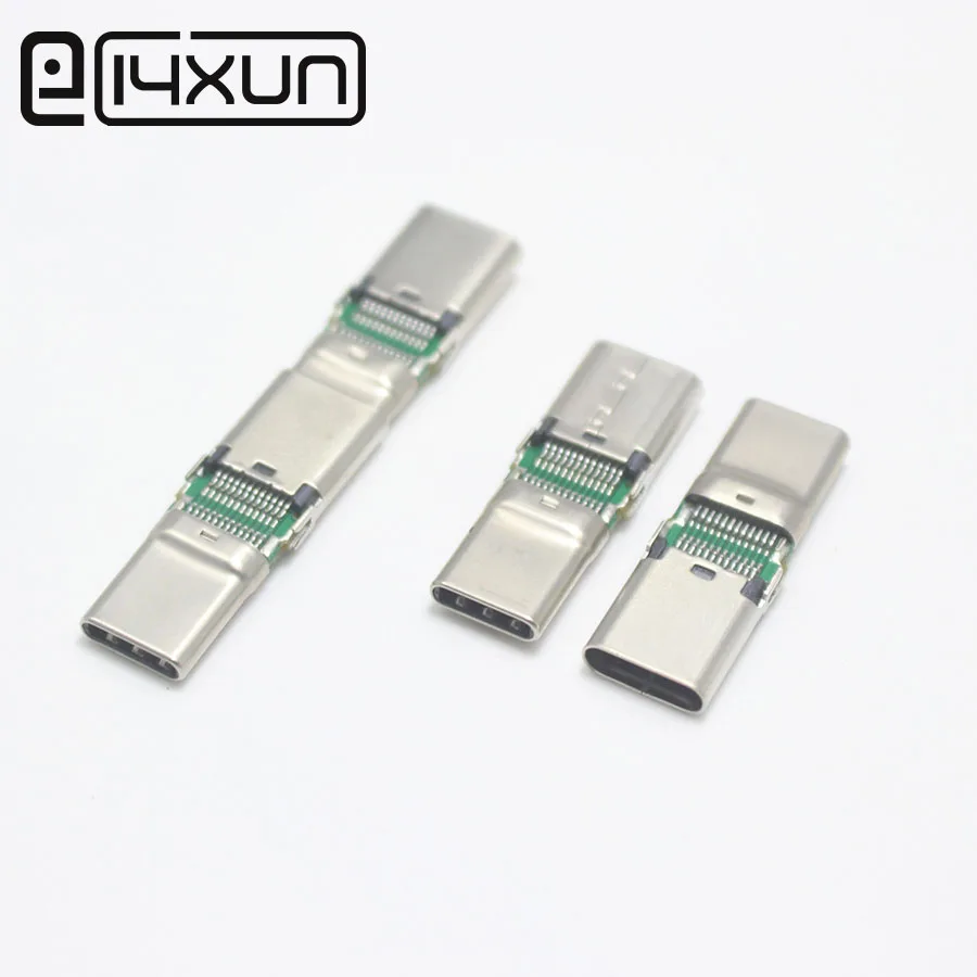 1 шт. USB 3,1 type C разъем 24Pin штекер для Женский Джек удлинитель тестовая линия DIY адаптер