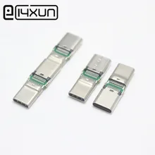 1 шт. USB 3,1 type C разъем 24Pin штекер для Женский Джек удлинитель тестовая линия DIY адаптер