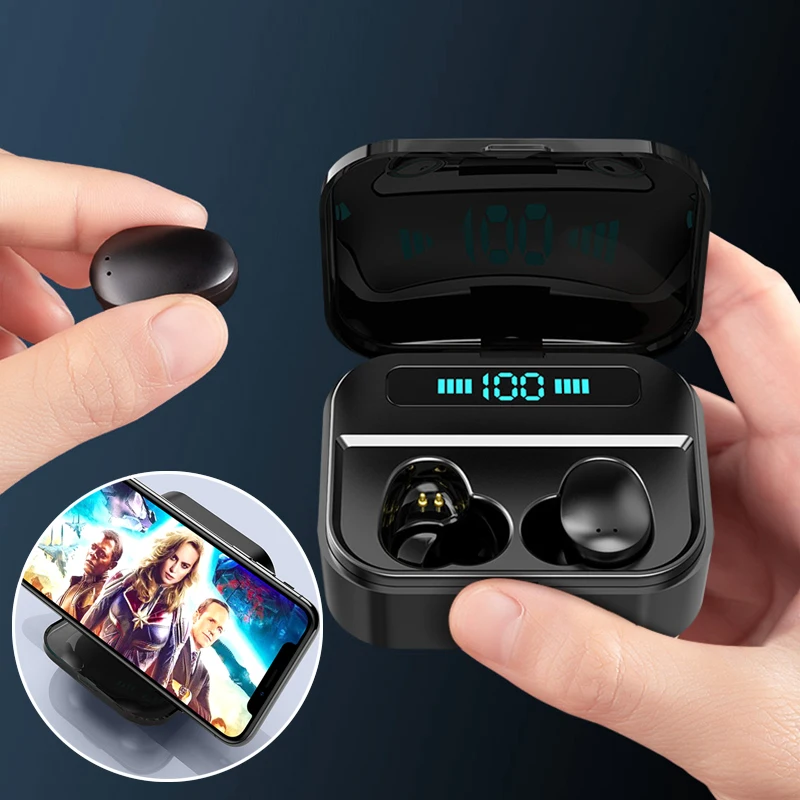 Baratos Auriculares Arlado X7 TWS True inalámbricos Ultra Mini Bluetooth auriculares deportivos gemelos auriculares estéreo auriculares para Smartphone