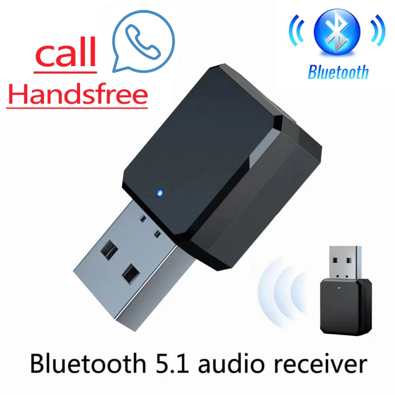 Аудиоприемник Bluetooth 5 1 микрофон USB + AUX разъем 3 мм RCA стерео музыкальный