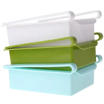 

4Pcs 3Pcs Rustproof Cabinet Sorting Basket Storage Plastic Storage Holder Sundries Container Organizer for Kitchen Fridge
