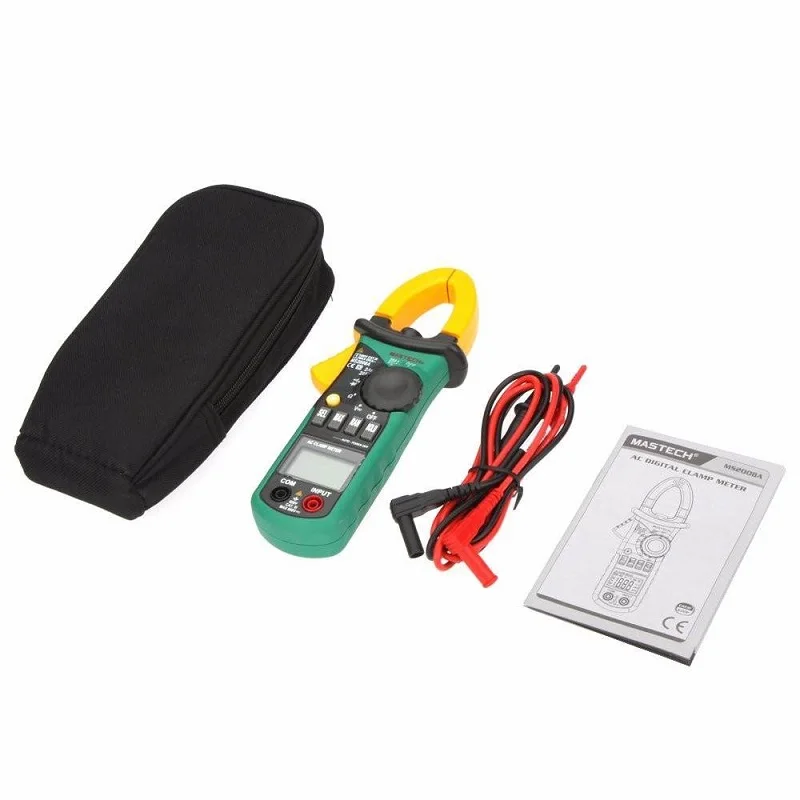 MASTECH MS2008A цифровой клещи Авто диапазон клещи Амперметр Вольтметр Омметр с ЖК-подсветкой ток тестер напряжения