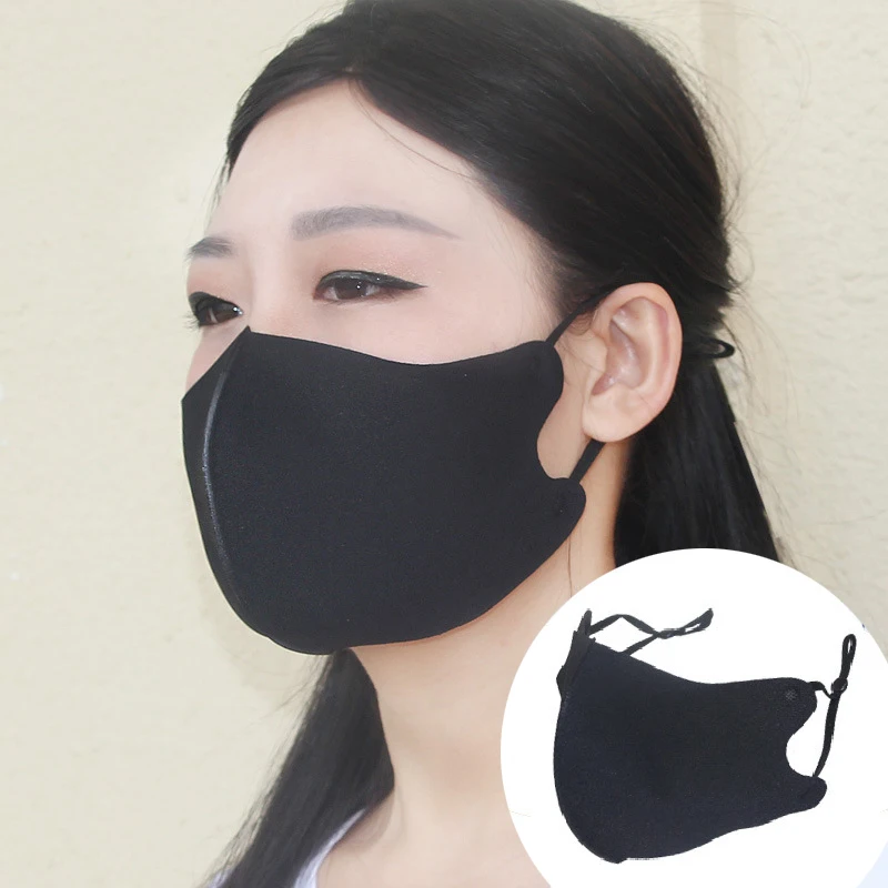 

Protective Mask Solid Color Half Face Mask Summer Dust Proof Breathable Solid Thin Face Mask for Kids Adults