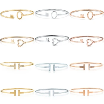 

High Quality Original Love Key Open Bracelet Fashion Elegant Jewelry with Original Logo Jewerly for Women Free Shipping