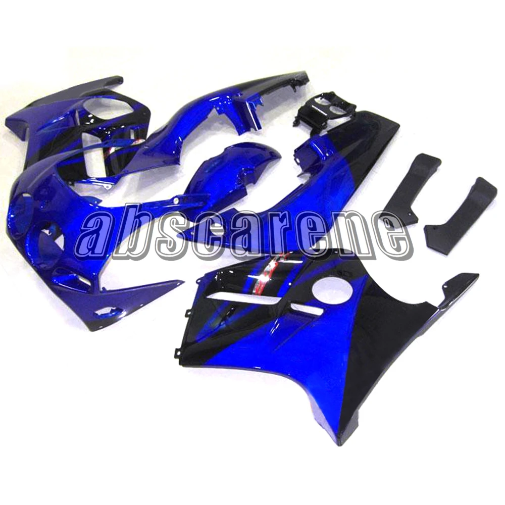 Выполните Обтекатели для Honda CBR250RR MC22 1990 1991 1992 1993 1994 CBR250RR MC22 90 91 92 93 94 ABS Кузов цвет синий, черный; большие размеры