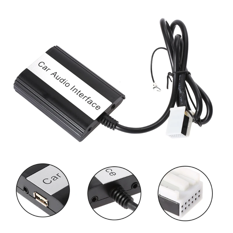 1 компл. Новые автомобильные Bluetooth комплекты MP3 AUX адаптер Интерфейс для VW Audi Skoda 12PIN автомобильные аксессуары