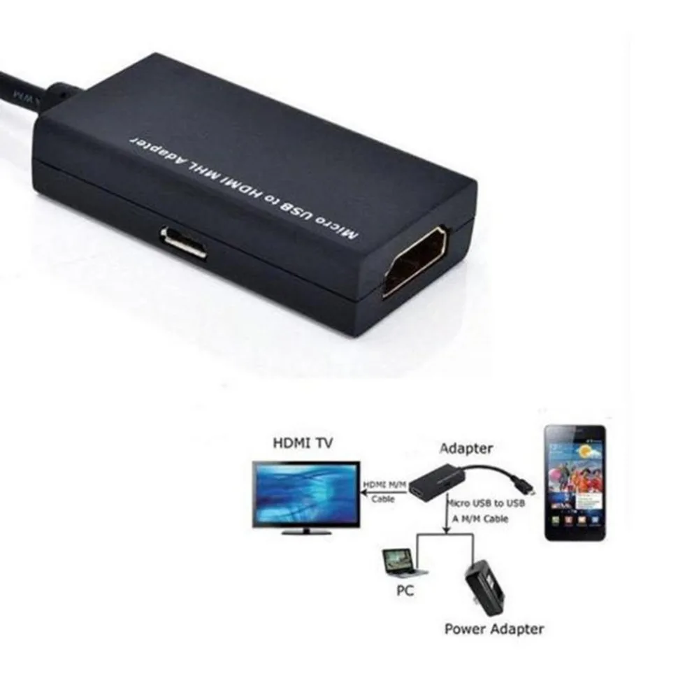 Micro USB к HDMI Кабель-адаптер для мужчин и женщин 1080P HD для MHL устройства Адаптеры HDTV для samsung для huawei с 3M HDMI кабель