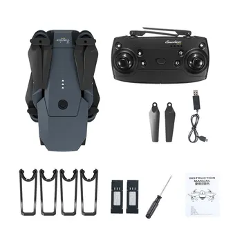 

DJ-1 2.4Ghz WIFI FPV Foldable RC Drone With Wide Angle 2.0MP HD Camera Altitude Hold Headless Mode Aircraft with 2 Battery