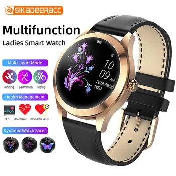 

Lovely Women Bracelet Smart Watch Bluetooth Wristband Activity Fitness Steel Strap Tracker Heart Rate Monitor Sleep Sport Female