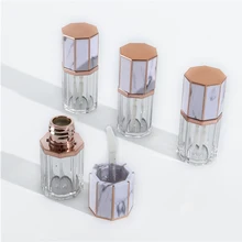 10/30 шт косметика парфюмерия диспенсер 5 мл пустая белая мраморная шляпа прозрачный пластиковый для губ блеск для губ трубка губной Помады Косметический Контейнер Косметический бальзам для губ контейнер для хранения