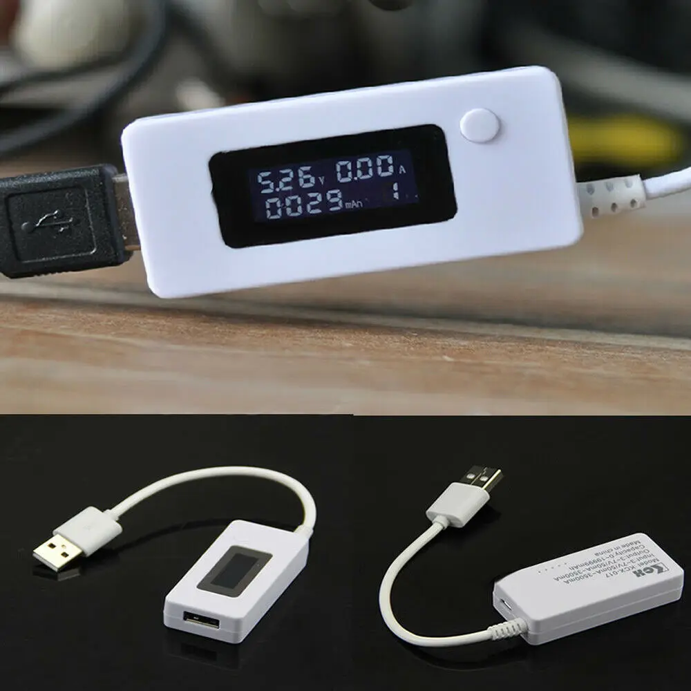 USB ЖК тестер аккумулятора цифровой измеритель напряжения тока и внешнего