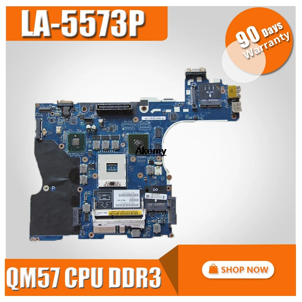 

Free shipping FOR E6510 LA-5573P NCPCN 0NCPCN CN-0NCPCN for laptop motherboard QM57 CPU DDR3 100% fully tested