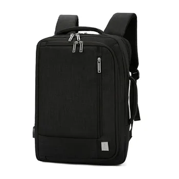 

15.6 Inch Men Laptop Backpack Business Bagpack Usb Charging 2020 Computer Backpacks Travel Large Capacity Nylon Women Bag Black