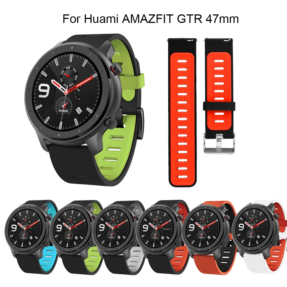 Для Huami AMAZFIT GTR 47 мм Paces Strato сменные спортивные силиконовые часы ремешок на