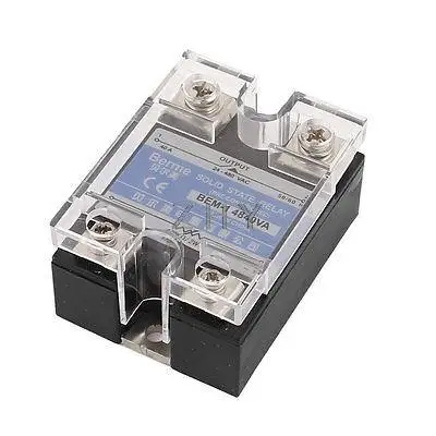 

Black Metal Base Single Phase Solid State Relay AC 24- 480V 470k Ohm 2W