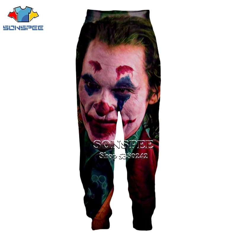 3 Новое поступление, SONSPEE, 3D принт, фильм, брюки Joker для мужчин и женщин, весна-осень, модные брендовые спортивные штаны, свободные эластичные брюки - Цвет: 3