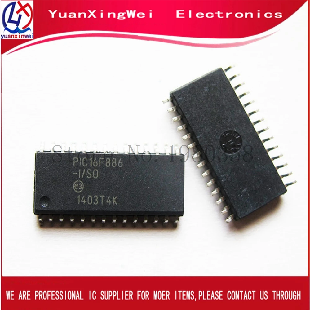 Бесплатная доставка оригинальная электронная сигарета PIC16F886 16F886 SOP28 100 шт./лот |
