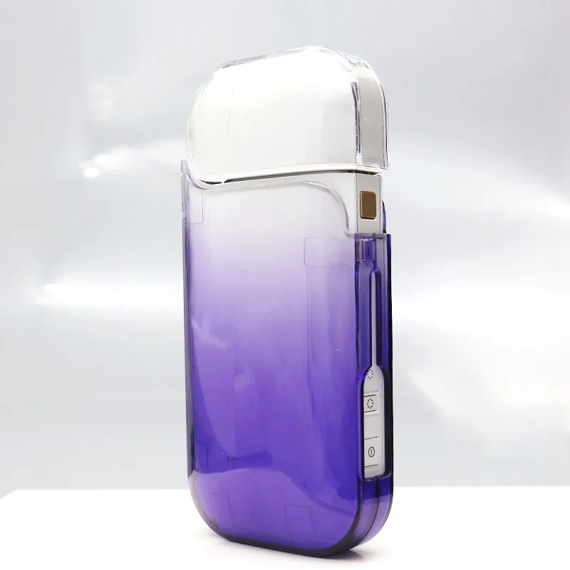 Чехол с откидной крышкой прозрачный градиентный Портативный Водонепроницаемый пыли и устойчивая к царапинам Защитный чехол для электронная сигарета iqos аксессуары - Цвет: Purple