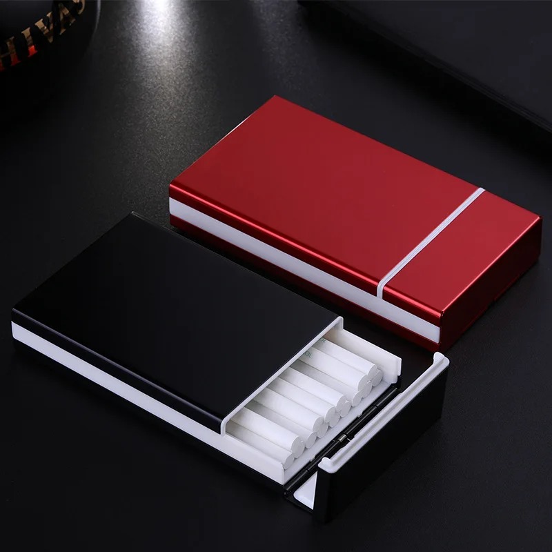 Lady Slim Cigarette Cases 20 Packs Longer Version Ultra-thin Creative Aluminum Alloy Automatic Pop-up | Дом и сад