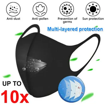 

20pcs Reuse Dust Mask Adult Fashion mask Women Reusable Anti-dust Washed Sponge Mask