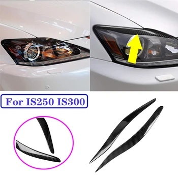

Carbon Fiber Style Headlight Eyebrow Eyelid Cover Trim Fit for Lexus IS250 IS300 2006-2012 Car-Styling Accessories