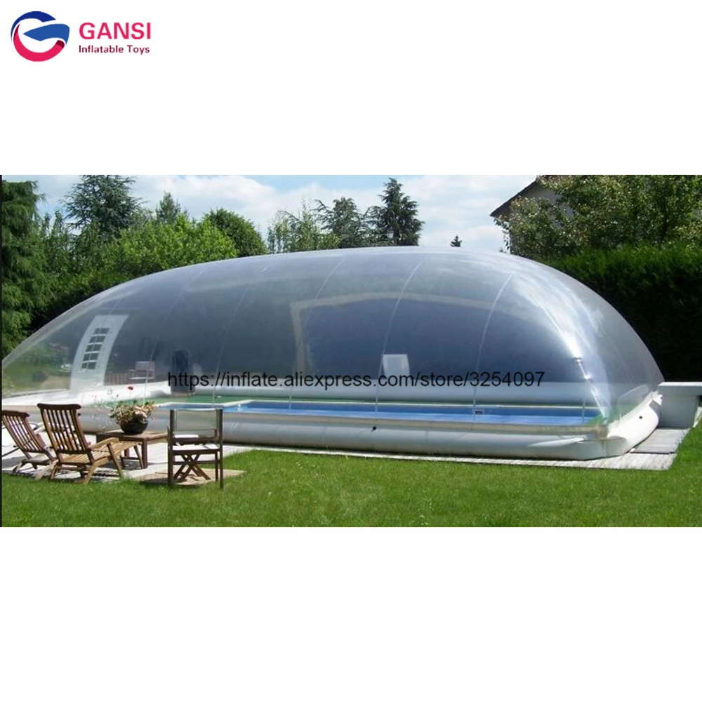 Commercial durable inflatable dome tent for swimming pool,0.6mm pvc