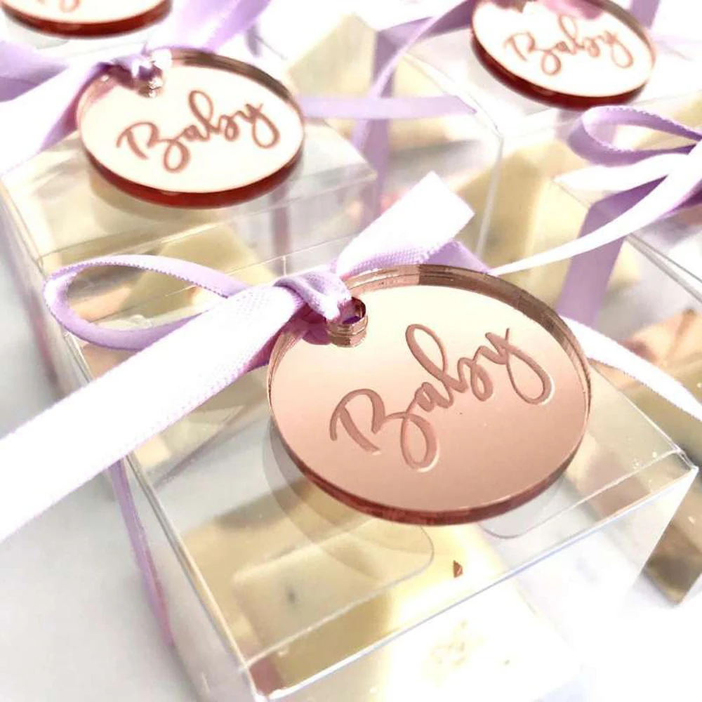 50pcs Personalized Bride Christening Engraved Clear Round Decoration Coin Table Centerpiece Decor Circle Tag For Engagement1